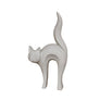 CAT STATUE ΔΙΑΚΟΣΜΗΤΙΚΗ ΓΑΤΑ 31x15x62cm ΤΕΧΝΗΤΗ ΠΕΤΡΑ ΓΚΡΙ ΑΝΟΙΧΤΟ SKU 029263